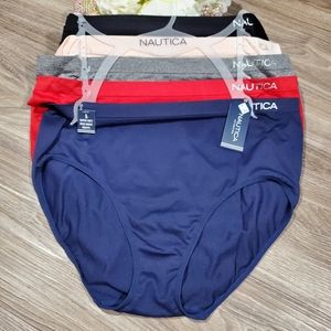 Nautica 5pk super soft high waist briefs plus 3X